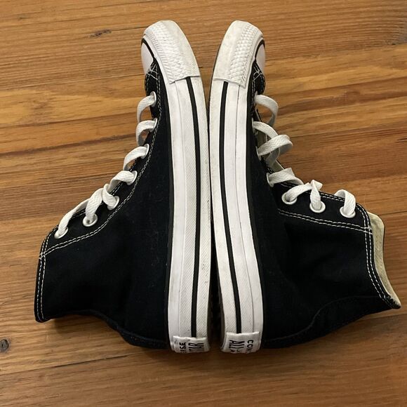 sold Converse Black Canvas High Top Sneaker Shoes Womens Size 6.5 W9160 - Picture 11 of 12